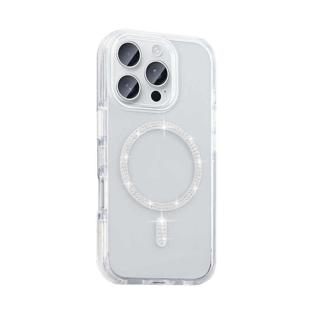 Apple iPhone 15 Pro Case Stone Design M-safe Charging Feature Zore Koment Silicone Cover - 7