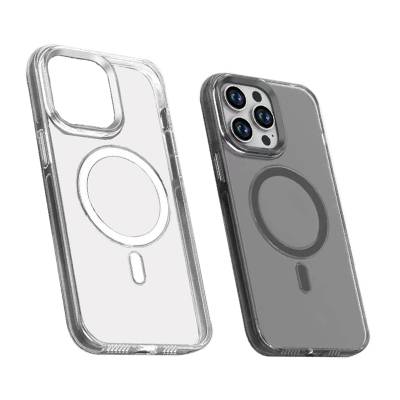 Apple iPhone 15 Pro Case Transparent Efsane Cover with Zore Wireless Charging Feature Colorless