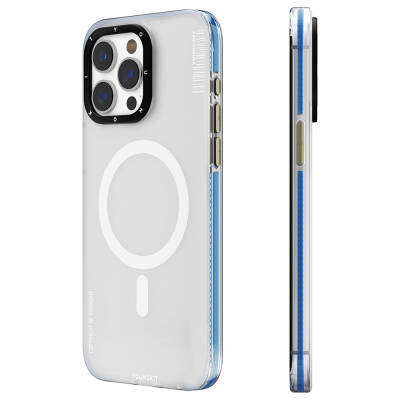 Apple iPhone 15 Pro Case Youngkit Jiansha Series Cover with Magsafe Charging Feature Blue