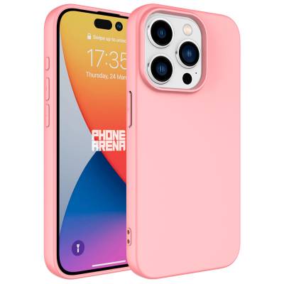 Apple iPhone 15 Pro Case Zore LSR Launch Cover Light Pink