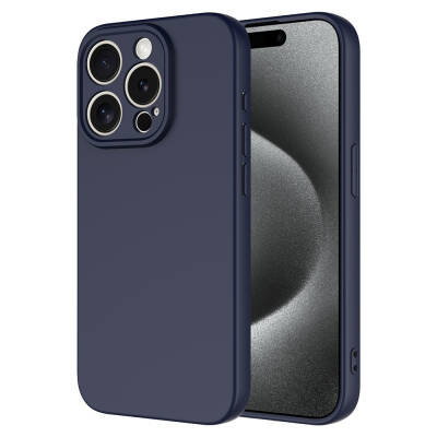 Apple iPhone 15 Pro Case Zore Mara Launch Cover Navy blue