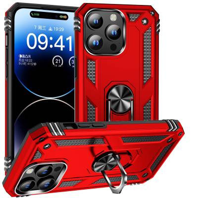 Apple iPhone 15 Pro Case Zore Vega Cover Red