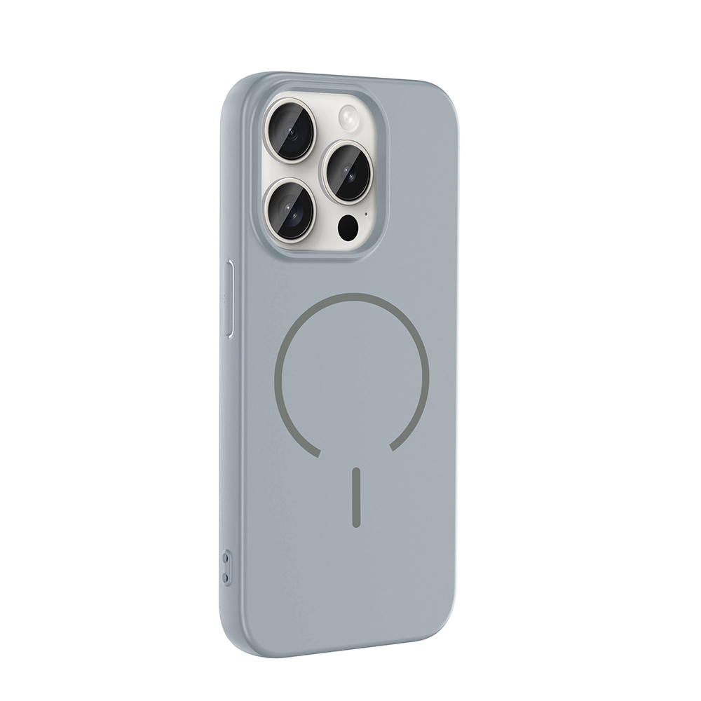 Apple iPhone 15 Pro Kılıf M-safe Şarj Özellikli Zore Meta Kapak - 14