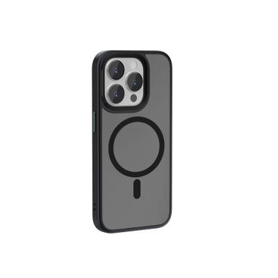 Apple iPhone 15 Pro Kılıf Wiwu FGG-011 Magsafe Şarj Özellikli Kamera Korumalı Kapak Siyah