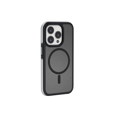 Apple iPhone 15 Pro Kılıf Wiwu ZKK-012 Magsafe Şarj Özellikli Air Cushion Kapak Siyah