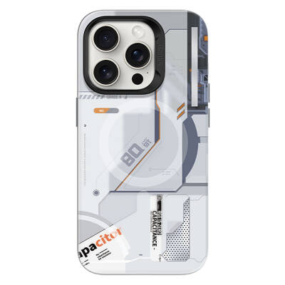 Apple iPhone 15 Pro Max Case Benks Perspective Series Cover MagSafe Charging Feature Mechanical Design White