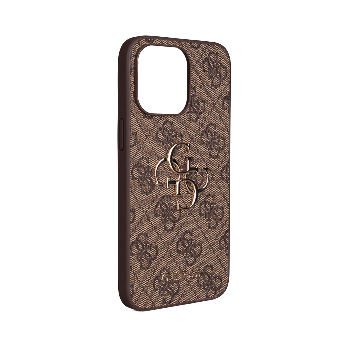 Apple iPhone 15 Pro Max Case Guess Original Licensed PU Leather 4G Large Metal Logo Crossbody Strap Cover - 7