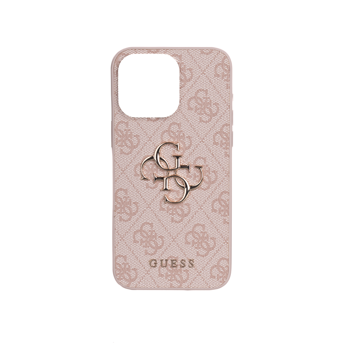 Apple iPhone 15 Pro Max Case Guess Original Licensed PU Leather 4G Large Metal Logo Crossbody Strap Cover - 26