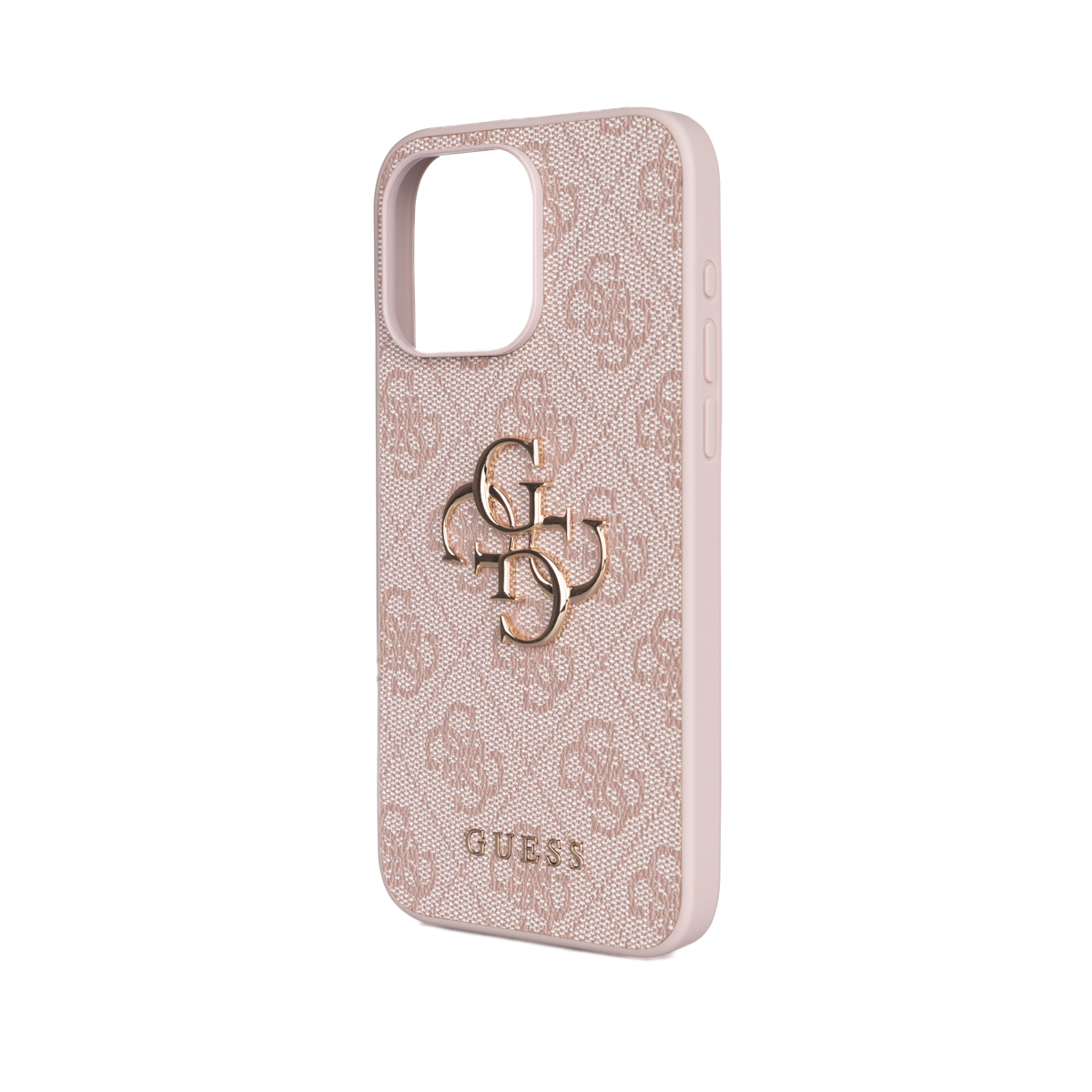 Apple iPhone 15 Pro Max Case Guess Original Licensed PU Leather 4G Large Metal Logo Crossbody Strap Cover - 27