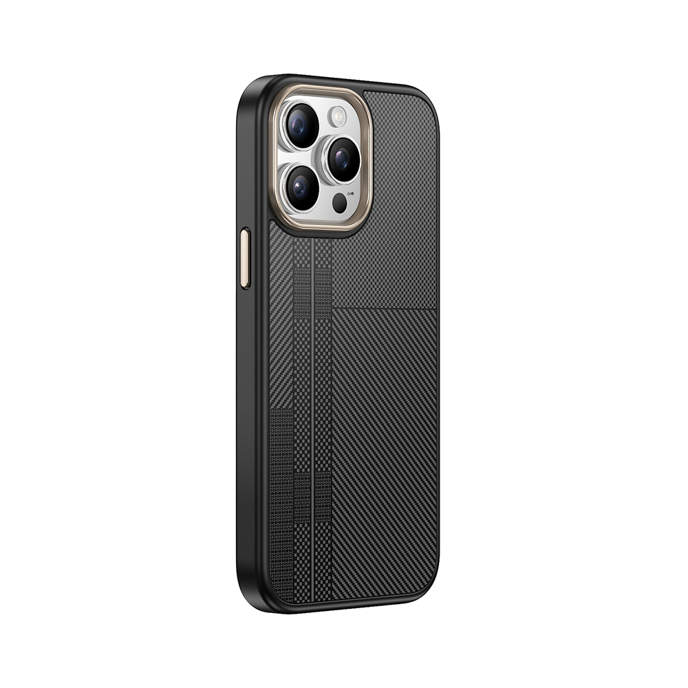 Apple iPhone 15 Pro Max Case Magsafe Charging Feature Carbon Fiber Look Zore Antina Cover - 9