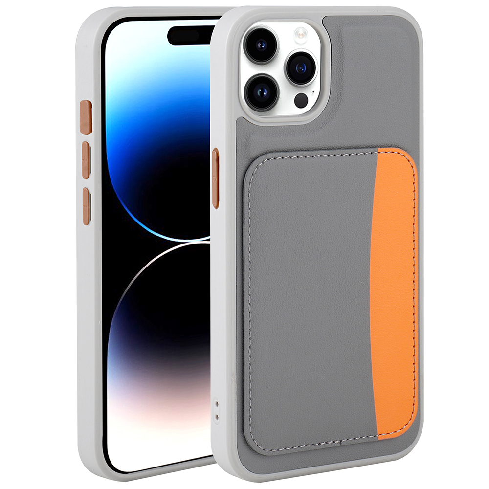 Apple iPhone 15 Pro Max Case with Card Holder Zore X-Card Silicone Cover - 2