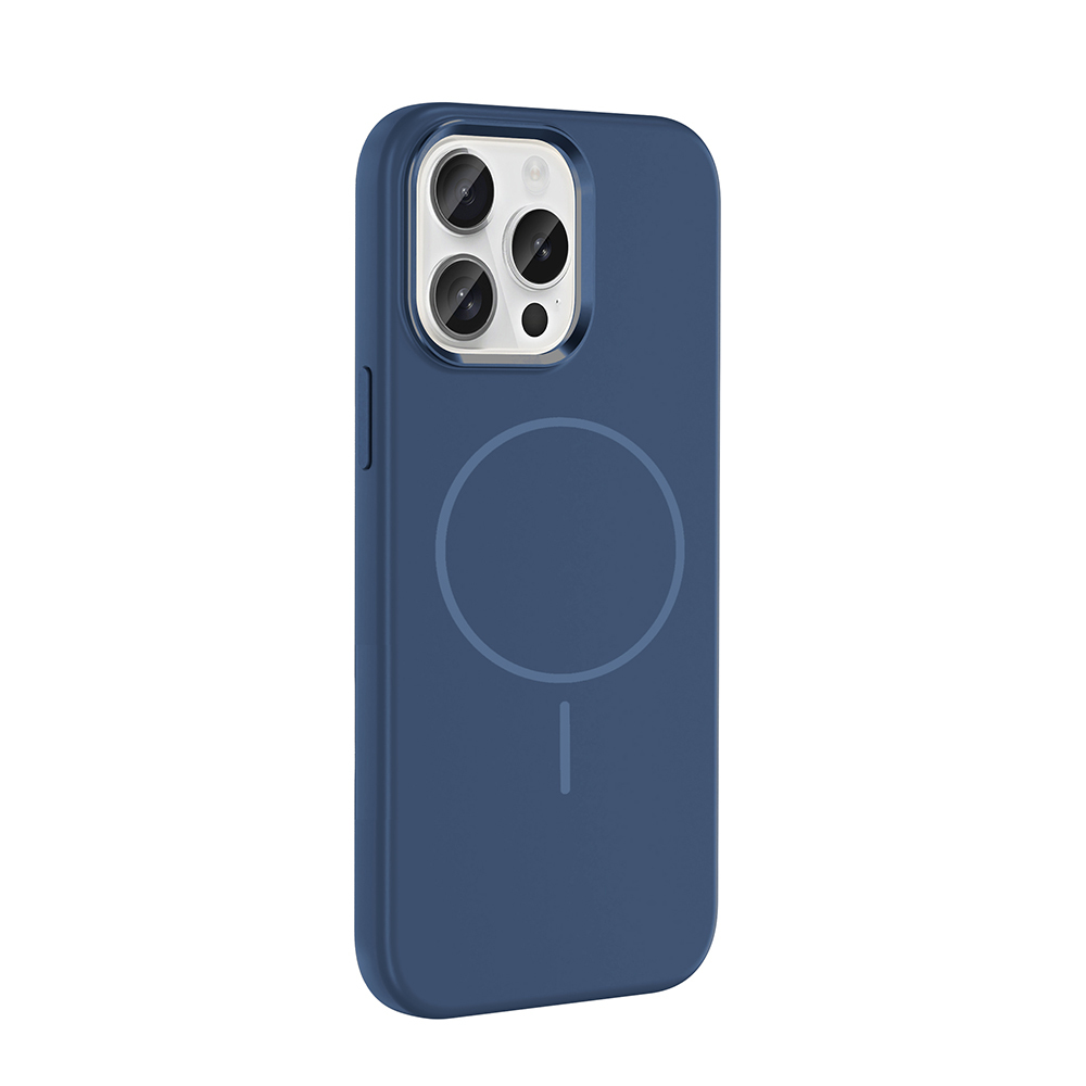 Apple iPhone 15 Pro Max Case with M-Safe Charging Feature, Metal Camera Frame, Zore Edi Silicone Cover - 9