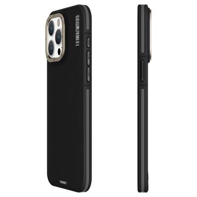 Apple iPhone 15 Pro Max Case YoungKit 600D Kevlar Cover with Magsafe Charging Feature Black