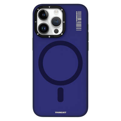 Apple iPhone 15 Pro Max Case Youngkit Hidden Sand Series Cover with Magsafe Charging Feature Blue