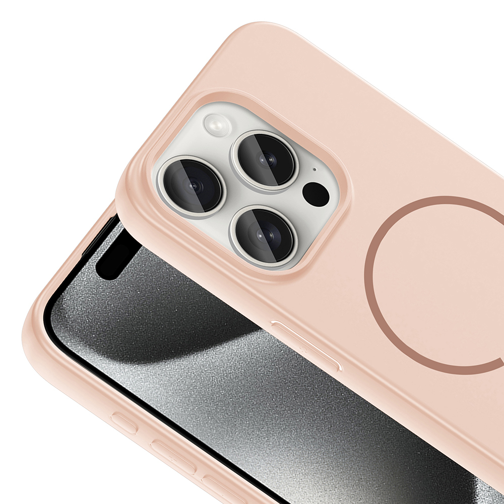 Apple iPhone 15 Pro Max Case Zore Meta Cover with M-safe Charging Feature - 19