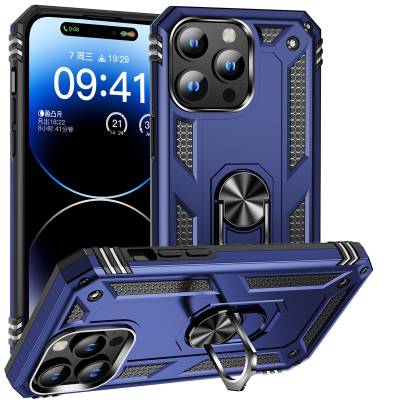 Apple iPhone 15 Pro Max Case Zore Vega Cover Blue