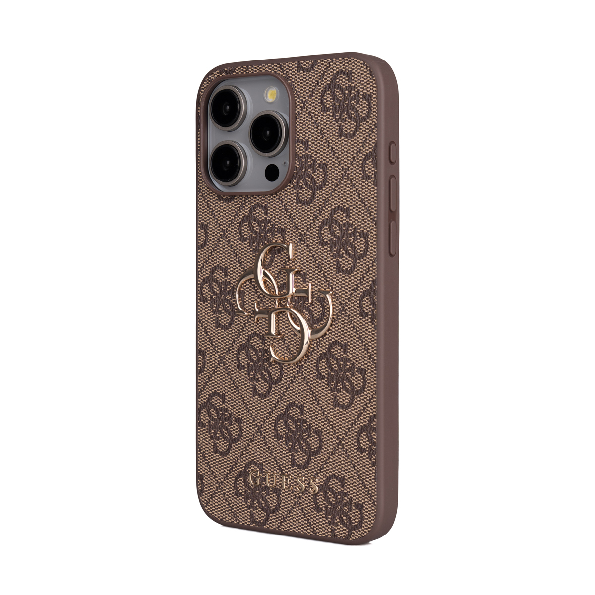 Apple iPhone 15 Pro Max Kılıf Guess Orjinal Lisanslı PU Deri 4G Büyük Metal Logolu Çapraz Vücut Askılı Kapak - 10