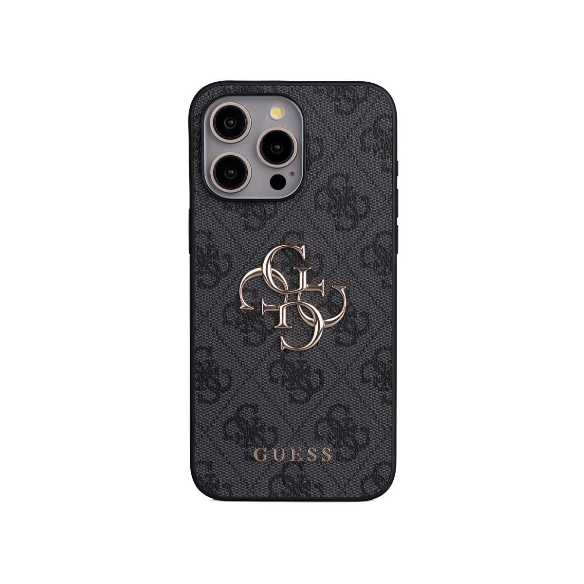 Apple iPhone 15 Pro Max Kılıf Guess Orjinal Lisanslı PU Deri 4G Büyük Metal Logolu Çapraz Vücut Askılı Kapak - 20