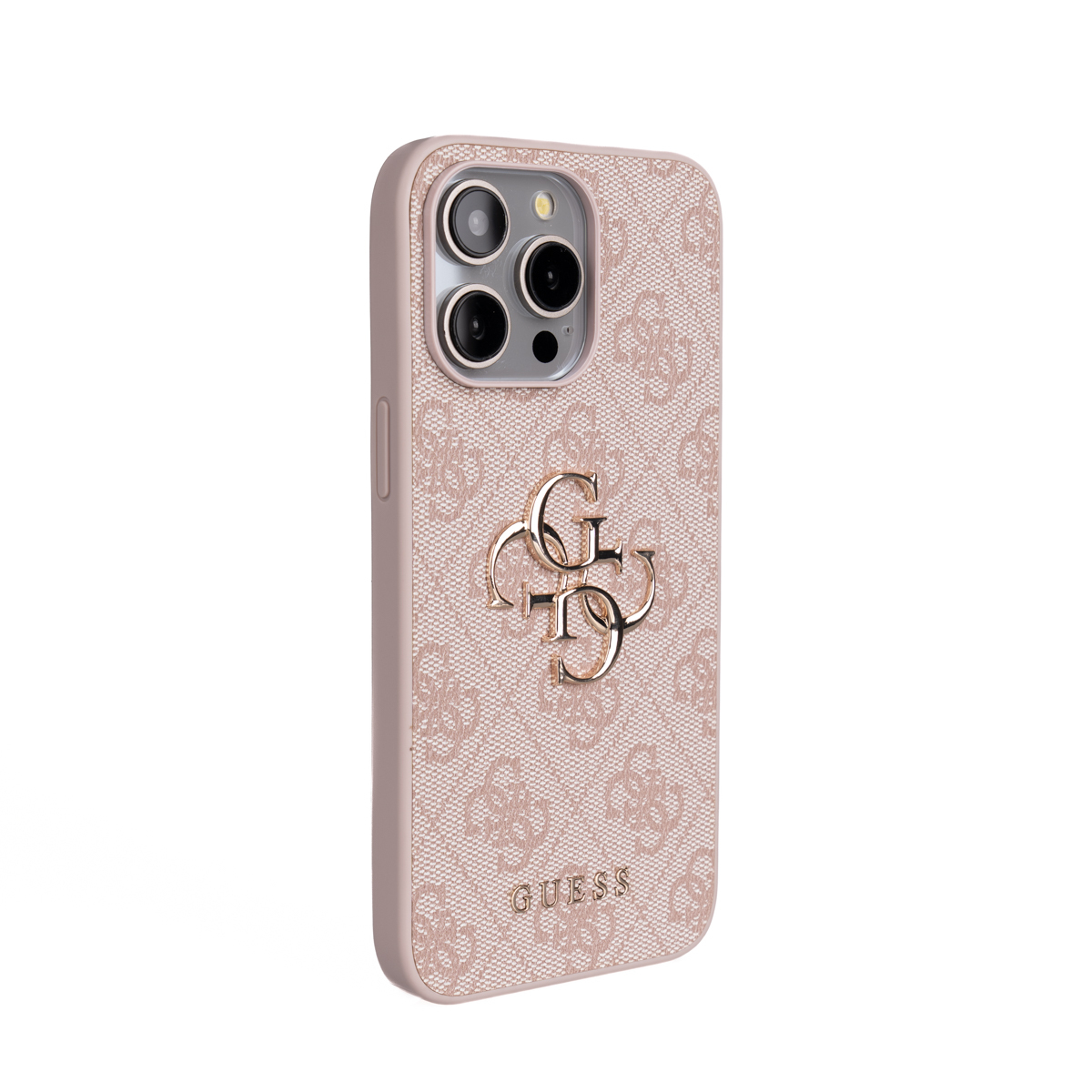 Apple iPhone 15 Pro Max Kılıf Guess Orjinal Lisanslı PU Deri 4G Büyük Metal Logolu Çapraz Vücut Askılı Kapak - 24