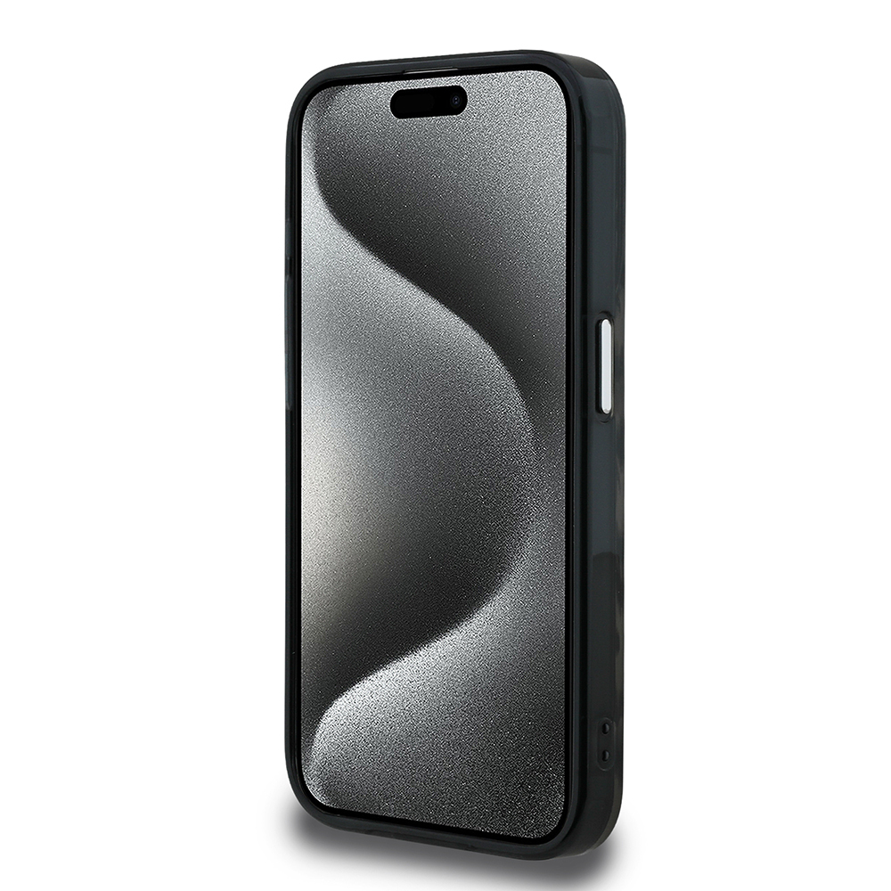 Apple iPhone 15 Pro Max Kılıf Karl Lagerfeld Orjinal Lisanslı IML Leopar Baskılı Kapak - 6