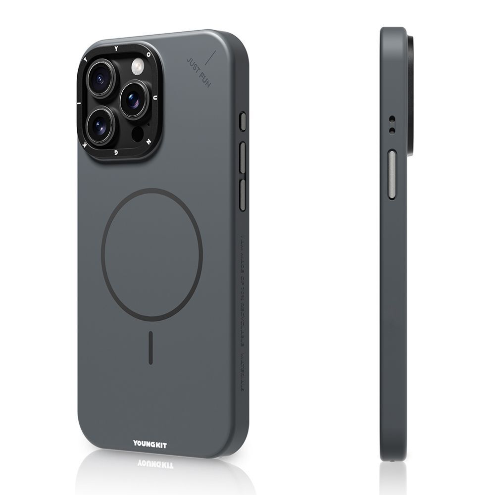Apple iPhone 15 Pro Max Kılıf M-safe Şarj Özellikli Youngkit Dynamag Serisi Kapak - 7