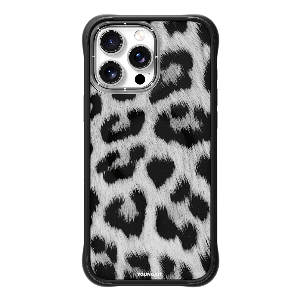 Apple iPhone 15 Pro Max Kılıf M-safe Şarj Özellikli Youngkit Leopard Serisi Kapak - 2