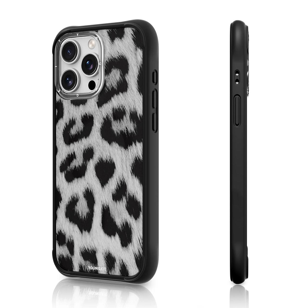 Apple iPhone 15 Pro Max Kılıf M-safe Şarj Özellikli Youngkit Leopard Serisi Kapak - 8