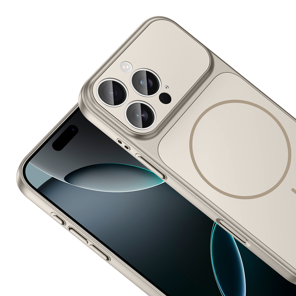 Apple iPhone 15 Pro Max Kılıf Zore M-Safe Şarj Özellikli Kamera Korumalı Formen Kapak - 16