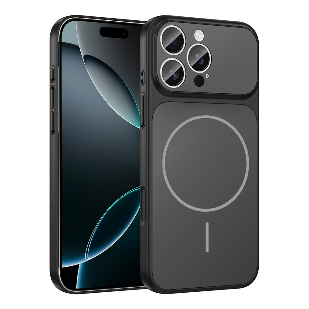 Apple iPhone 15 Pro Max Kılıf Zore M-Safe Şarj Özellikli Kamera Korumalı Formen Kapak - 3