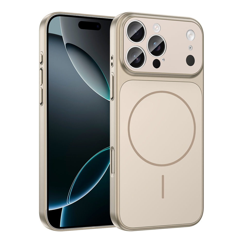 Apple iPhone 15 Pro Max Kılıf Zore M-Safe Şarj Özellikli Kamera Korumalı Formen Kapak - 5