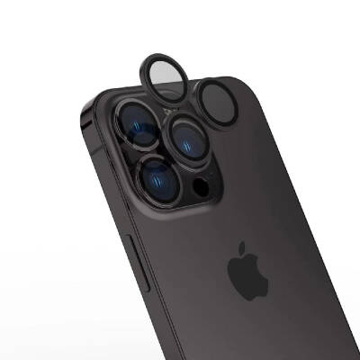 Apple iPhone 15 Pro Max Zore CL-15 Anti-Fingerprint and Anti-Reflective Camera Lens Protector Black