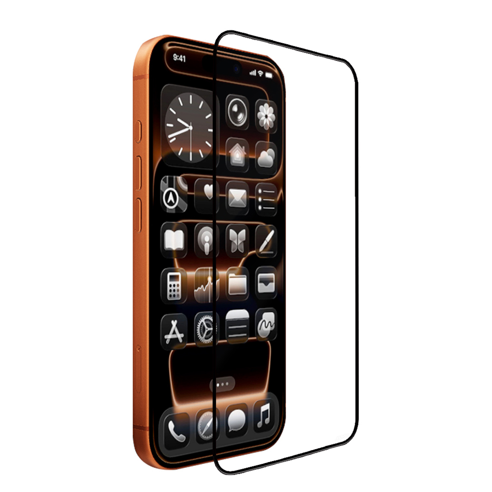 Apple iPhone 15 Pro Mohseven Sapphire Coating HD 3D Glue Tempered Glass Screen Protector - 6