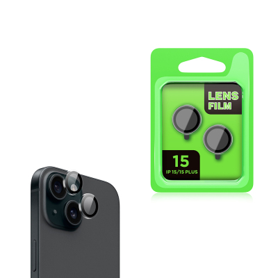 Apple iPhone 15 Zore CL-07 Kamera Lens Koruyucu Şeffaf