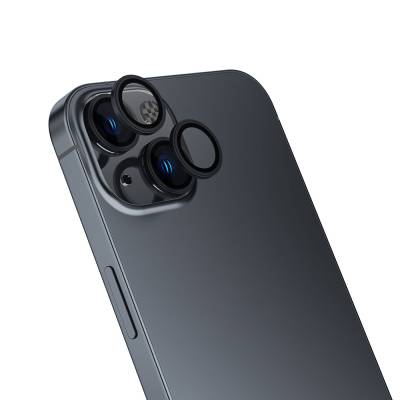 Apple iPhone 15 Zore CL-13 Kamera Lens Koruyucu Siyah