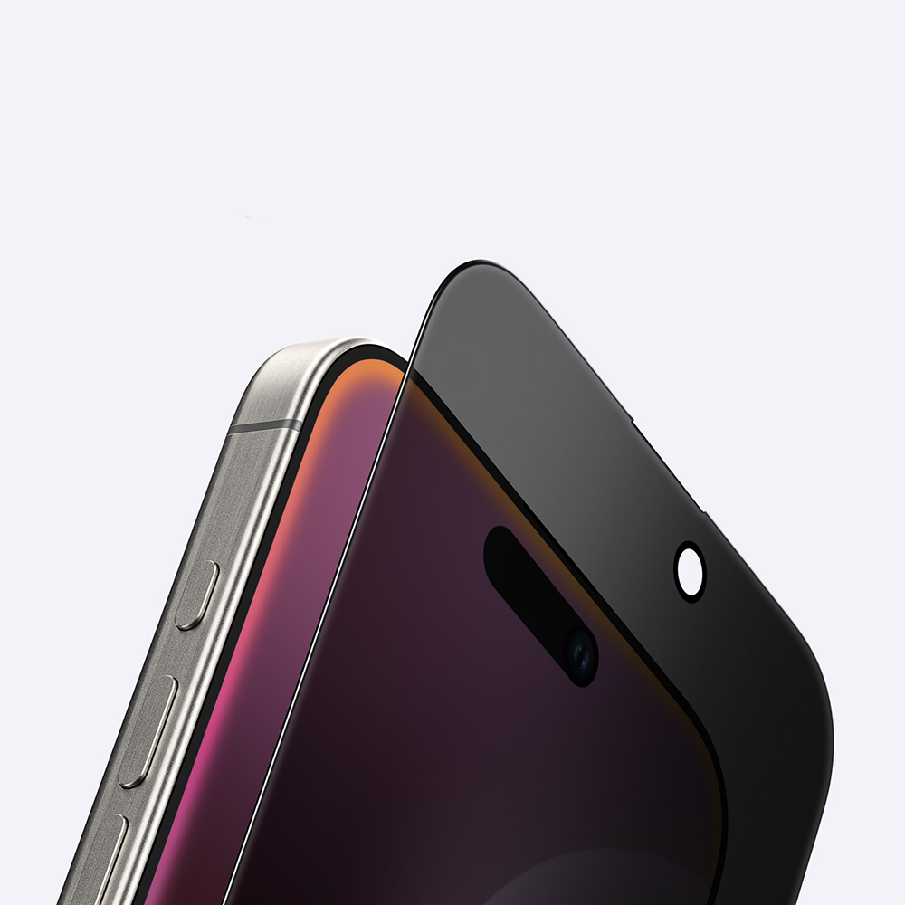 Apple iPhone 16 Amazingthing Radix Privacy Parmak İzi Bırakmayan Temperli Cam Ekran Koruyucu - 12
