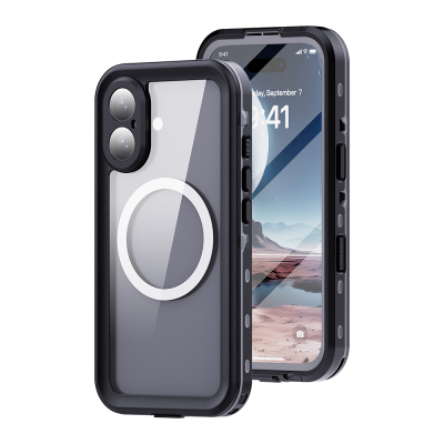 Apple iPhone 16 Case 1-in-1 Waterproof Case Black