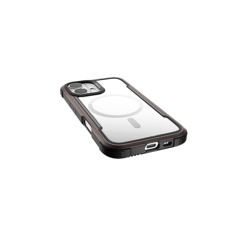 Apple iPhone 16 Case Magsafe Charging Feature Airbag Raptic Shield Series Transparent Back Surface Cover - 10