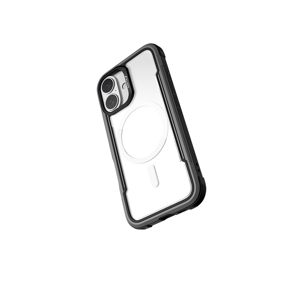 Apple iPhone 16 Case Magsafe Charging Feature Airbag Raptic Shield Series Transparent Back Surface Cover - 38