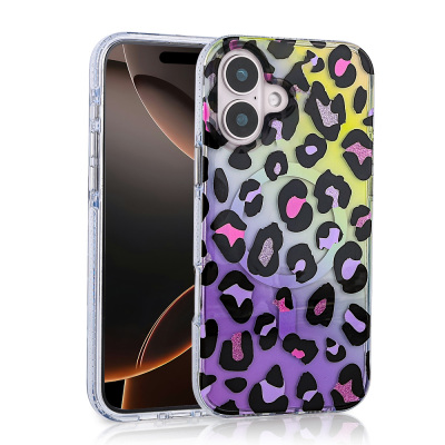 Apple iPhone 16 Case Magsafe Charging Feature Zore Jago Cover Colorful