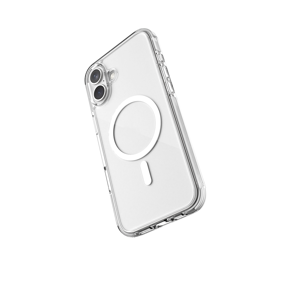 Apple iPhone 16 Case Magsafe Charging Featured Airbag Designed Raptic Clear Series Transparent Cover - 7