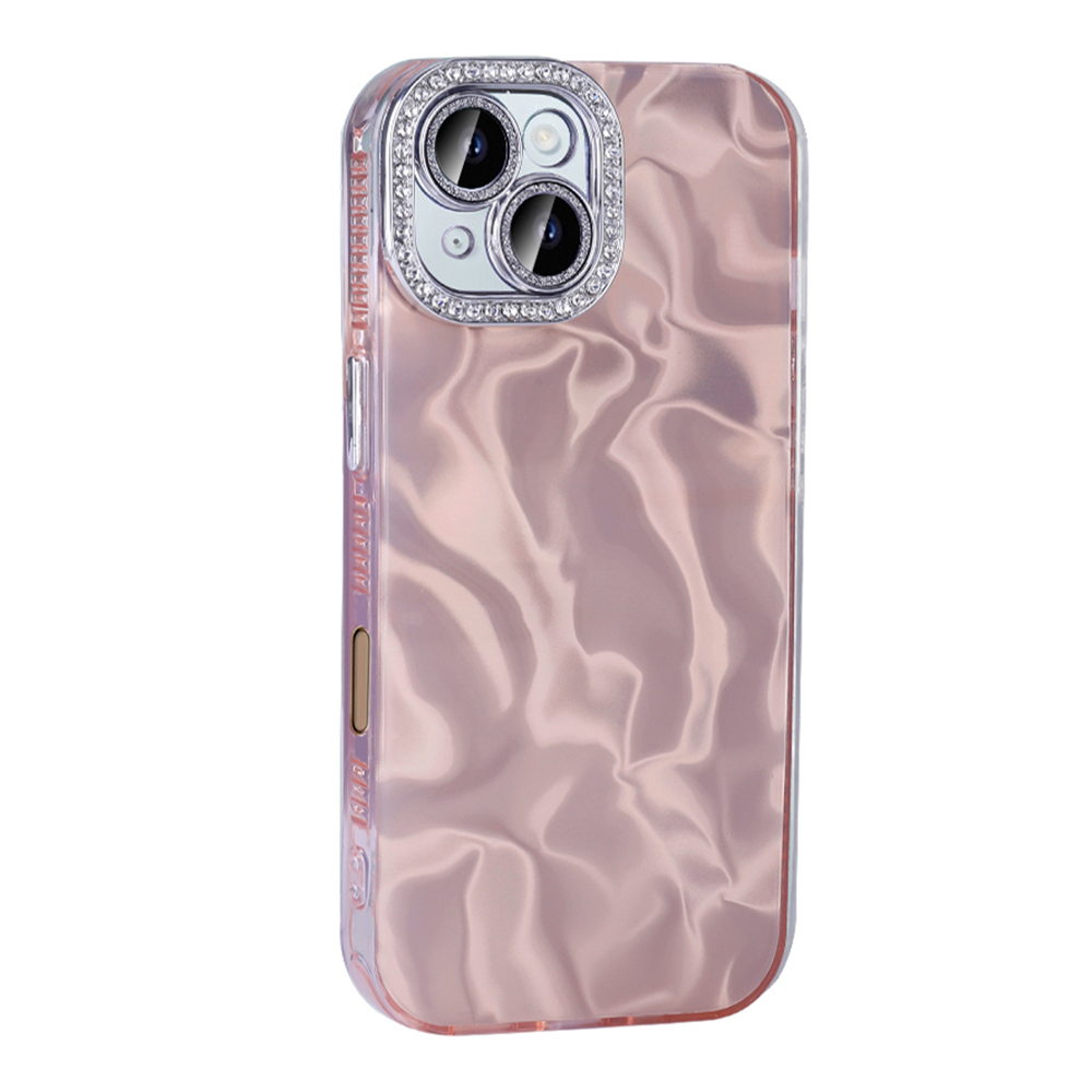 Apple iPhone 16 Case with Airbag, Zore Esila Cover with Shiny Stone Detail Design - 6