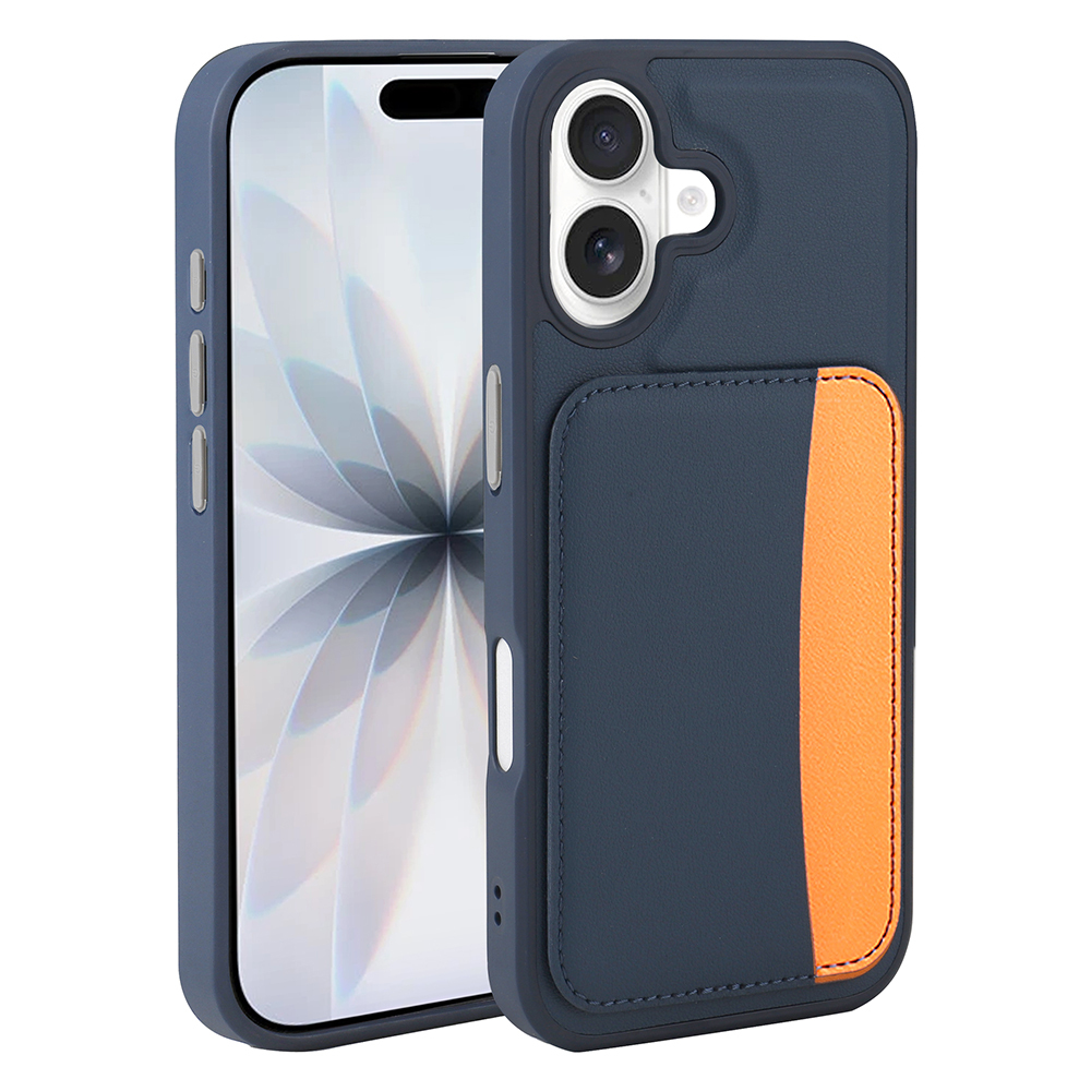 Apple iPhone 16 Case with Card Holder Zore X-Card Silicone Cover - 1