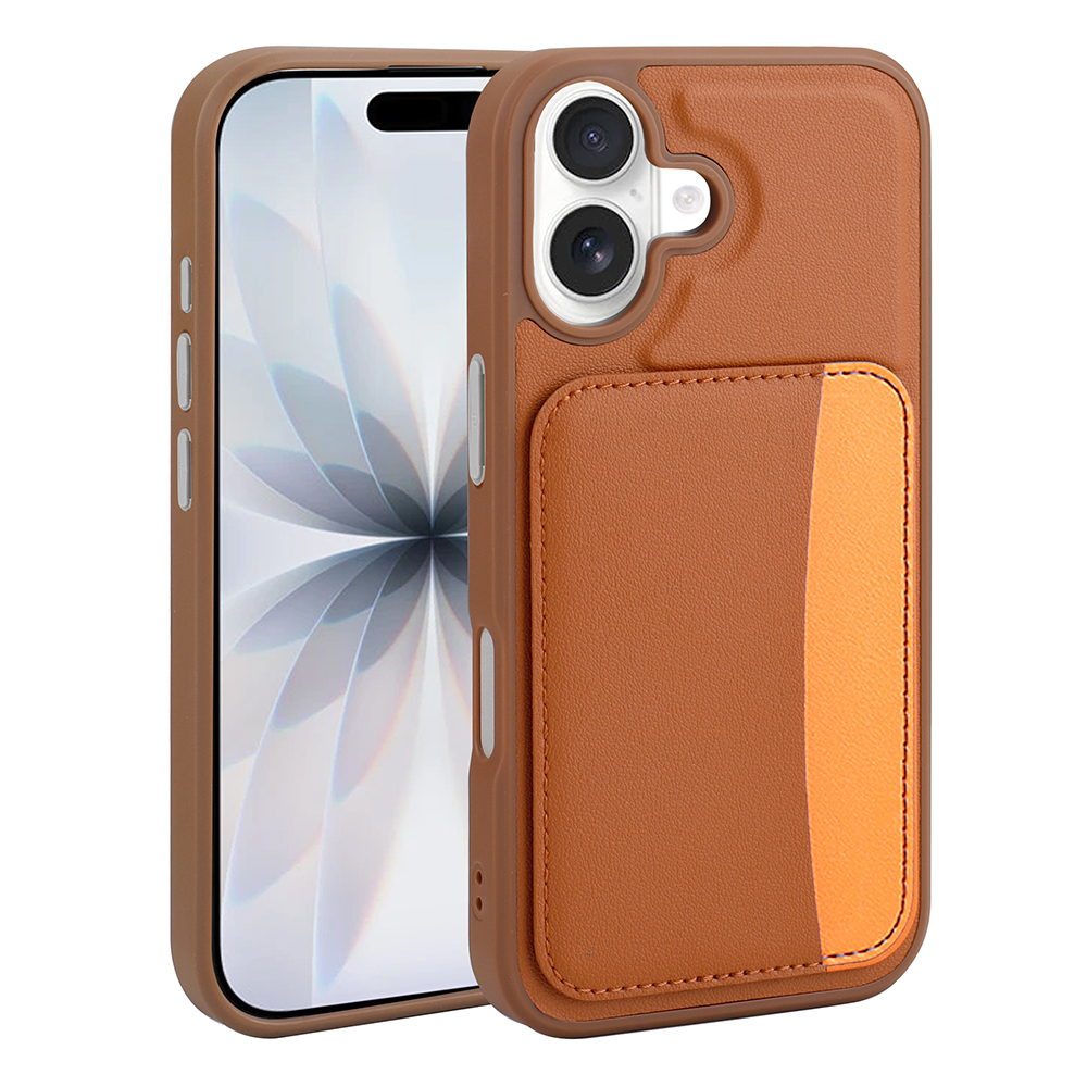 Apple iPhone 16 Case with Card Holder Zore X-Card Silicone Cover - 6