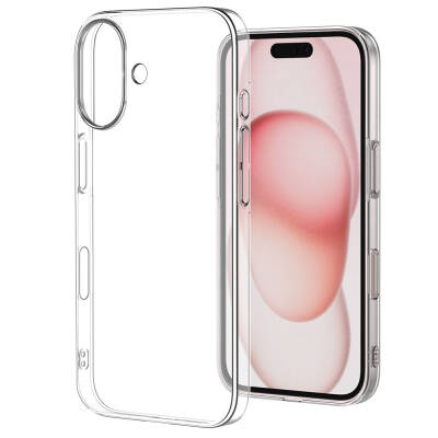 Apple iPhone 16 Case Zore Droga Cover Şeffaf