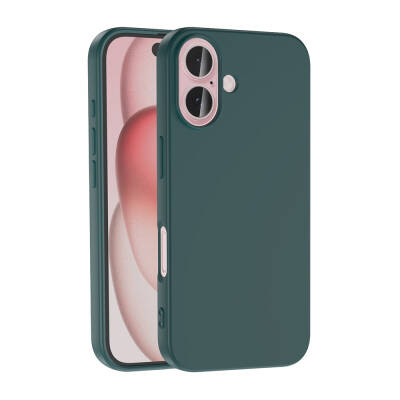 Apple iPhone 16 Case Zore LSR Lansman Cover Green