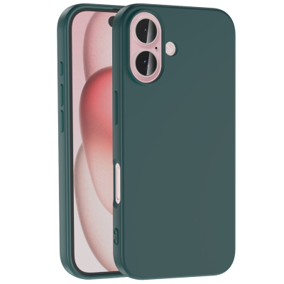 Apple iPhone 16 Case Zore LSR Lansman Cover Dark Green