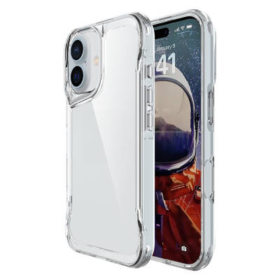 Apple iPhone 16 Case Zore T-Max Cover Şeffaf