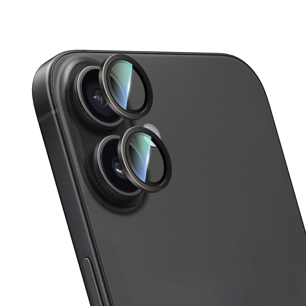 Apple iPhone 16 CaseWorld Alloy Series Oleophobic Anti-Reflective Camera Lens Protector - 18