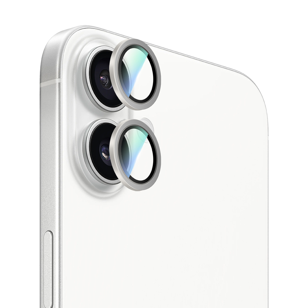 Apple iPhone 16 CaseWorld Alloy Series Oleophobic Anti-Reflective Camera Lens Protector - 16