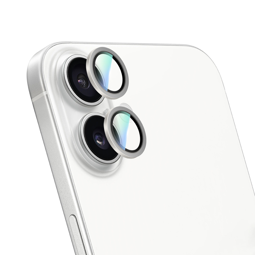 Apple iPhone 16 CaseWorld Alloy Series Oleophobic Anti-Reflective Camera Lens Protector - 21